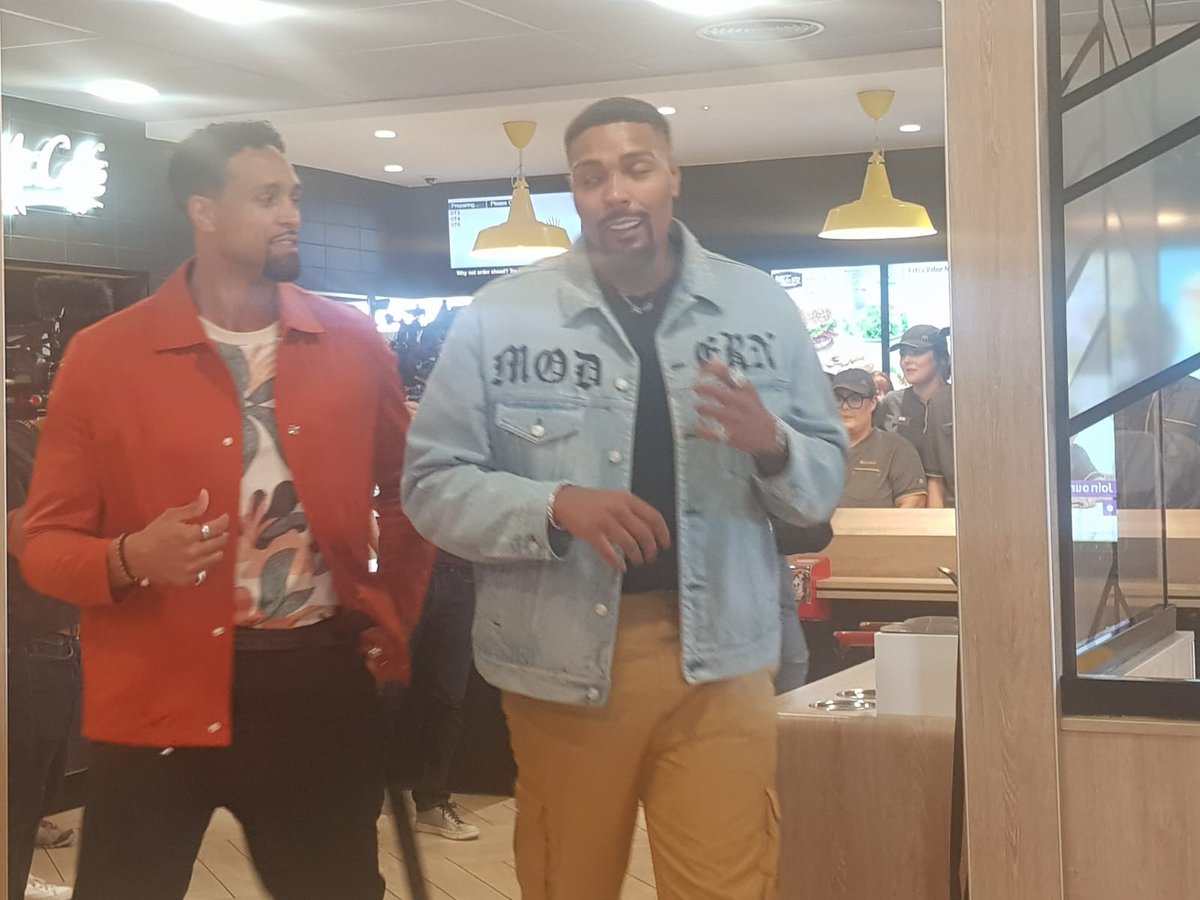Mcd_Liverpool's tweet photo. We had two special visitors pop in today who taught our staff and customers some dance moves! 😀😀😀 @AshleyBanjo @Jordan_Banjo @Diversity_Tweet  #Formby
 
@McDonaldsUK @McDonaldsUKNews @FormbyBubble https://t.co/VyOaHPrTDV