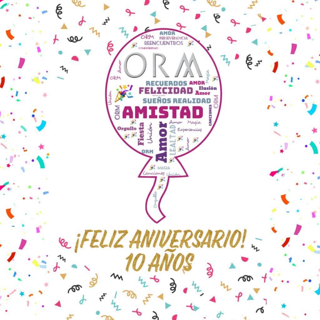 ORMGuatemala's tweet photo. ¡Felicidades ORM!🍾🎊🎈🎉 Hoy celebramos una década de cosas maravillosas, de amistades, de alegrías y sueños hechos realidad! Hoy con orgullo decimos #YoSoyORM! #ORM10Años https://t.co/NSMkcq13j7