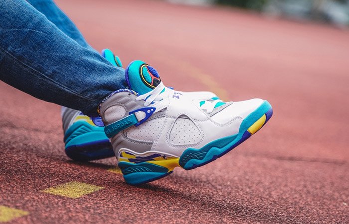 jordan retro 8 white aqua