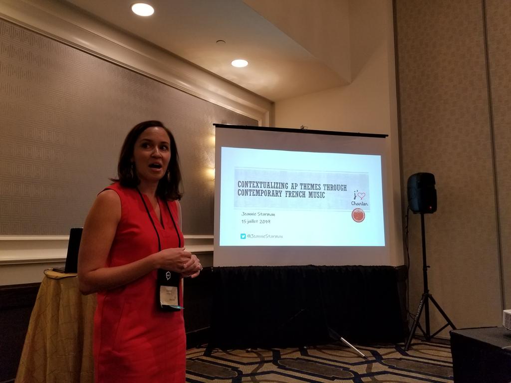 Mme_MBHS's tweet image. Présentation superbe et utile sur la musique en cours AP par @JeannieStarman @AATFrench #aatf19.