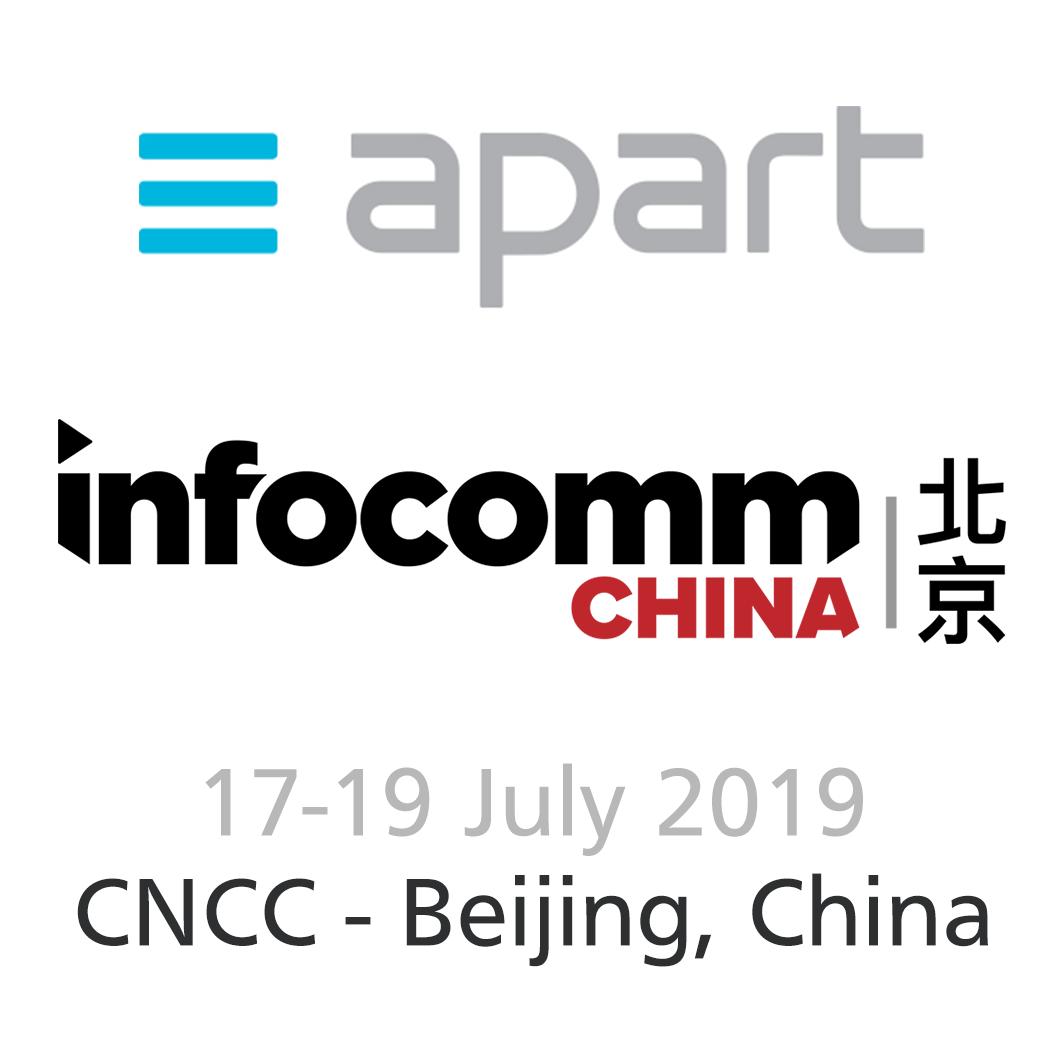 <a href="/ApartAudio/">Apart Audio</a> are exhibiting with their partner EZPRO at the Infocomm China exhibition from July 17th to 19th. We will have our new PREZONE2 there long with the P60DT pendant speaker, 到时候那里见