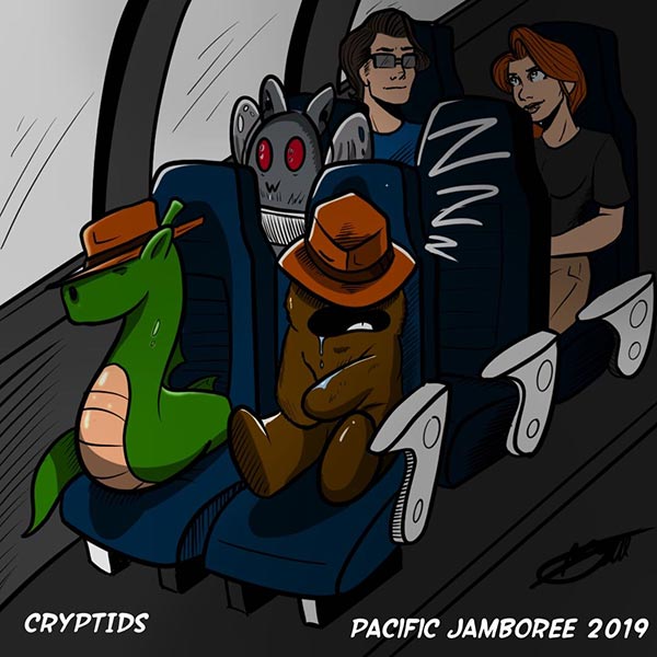 Cryptids! Thanks for following the adventures of Barclay the Sasquatch and Tim the Ogopogo on their many adventures during the Pacific Jamboree!

Want to see more from Barclay and his friends? Follow along on Instagram! instagram.com/cryptids_comic…
