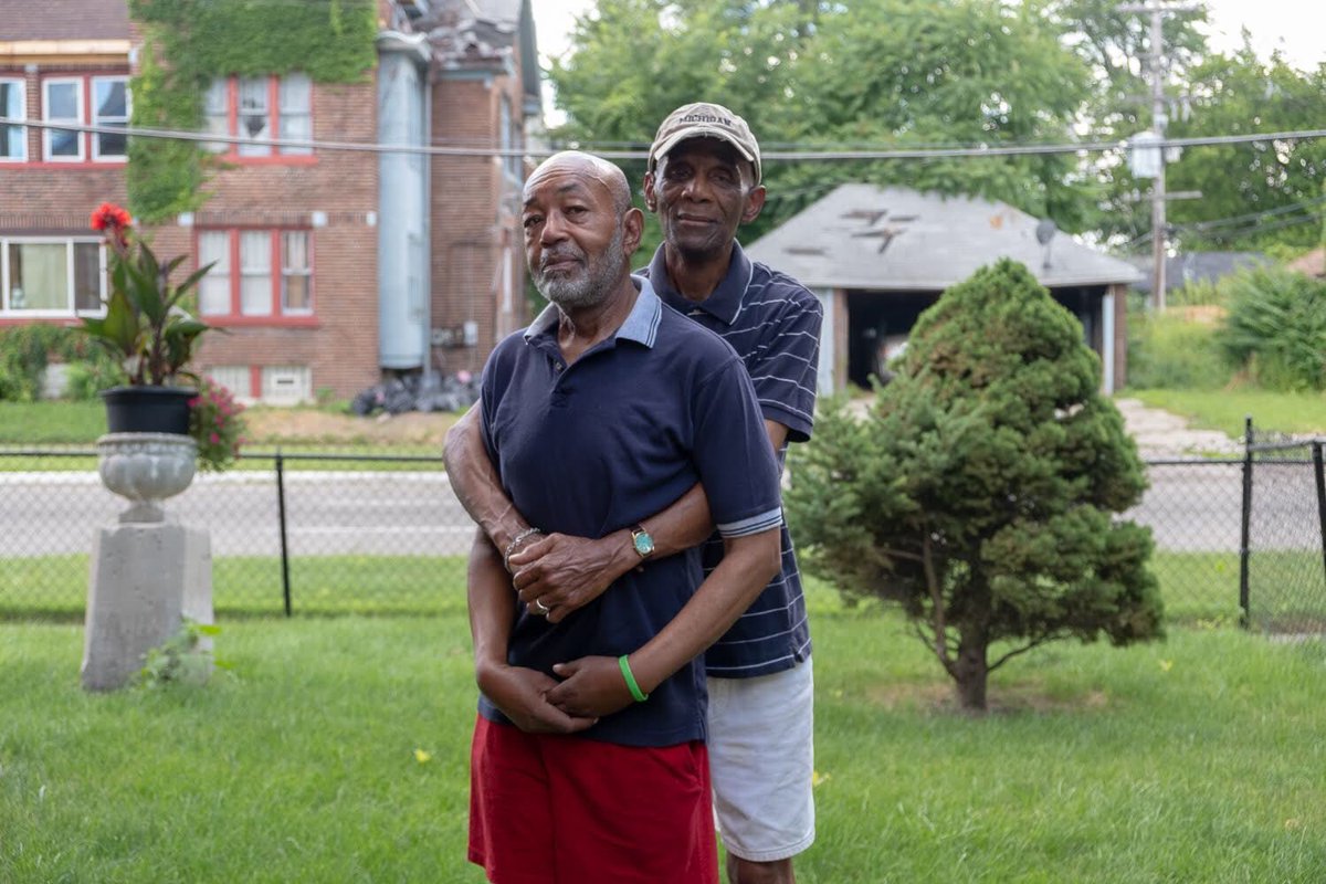 lostblackboy's tweet image. Mike, 72, and Phil, 76, met in church 49 years ago. 

“I wore my hot red pants,” Mike, left, said. Then he laughed. Mischievously. “They worked every time.” 

“They did,” Phil said. “And I’m glad I was there to calm you down.” 

Michael + Phillip, Detroit, MI, 7/11/19