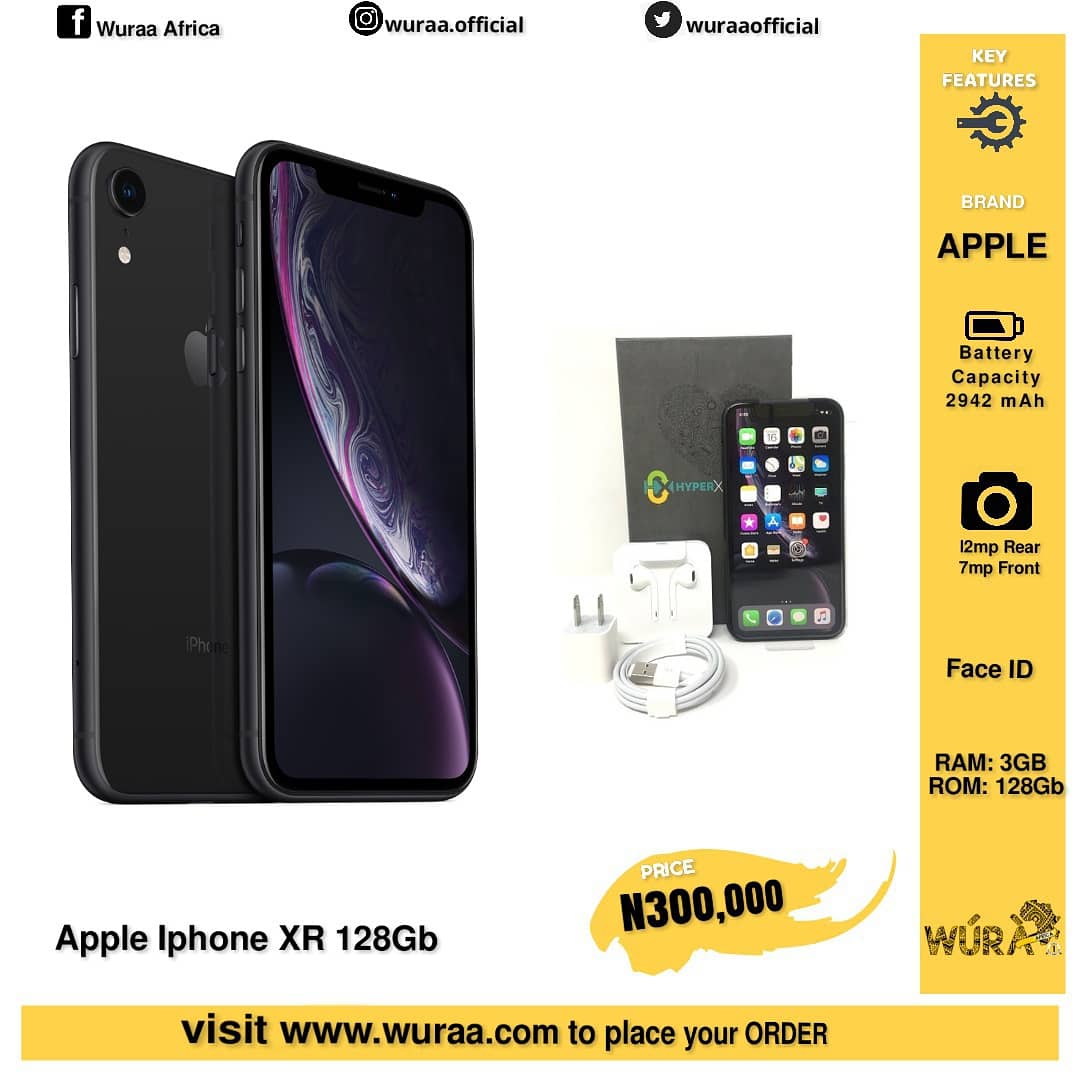 In the mean time, check out the Apple iPhone XR 128Gb for sale on WURAA
ORDER NOW
visit wuraa.com
#wuraaafrica #techweek2019 #techweek #technologysolutions #iphoneforsale #onlinestores #onlinemarketing #marketonline #buyonline #TechTrends #luxuryphones #ecommerce