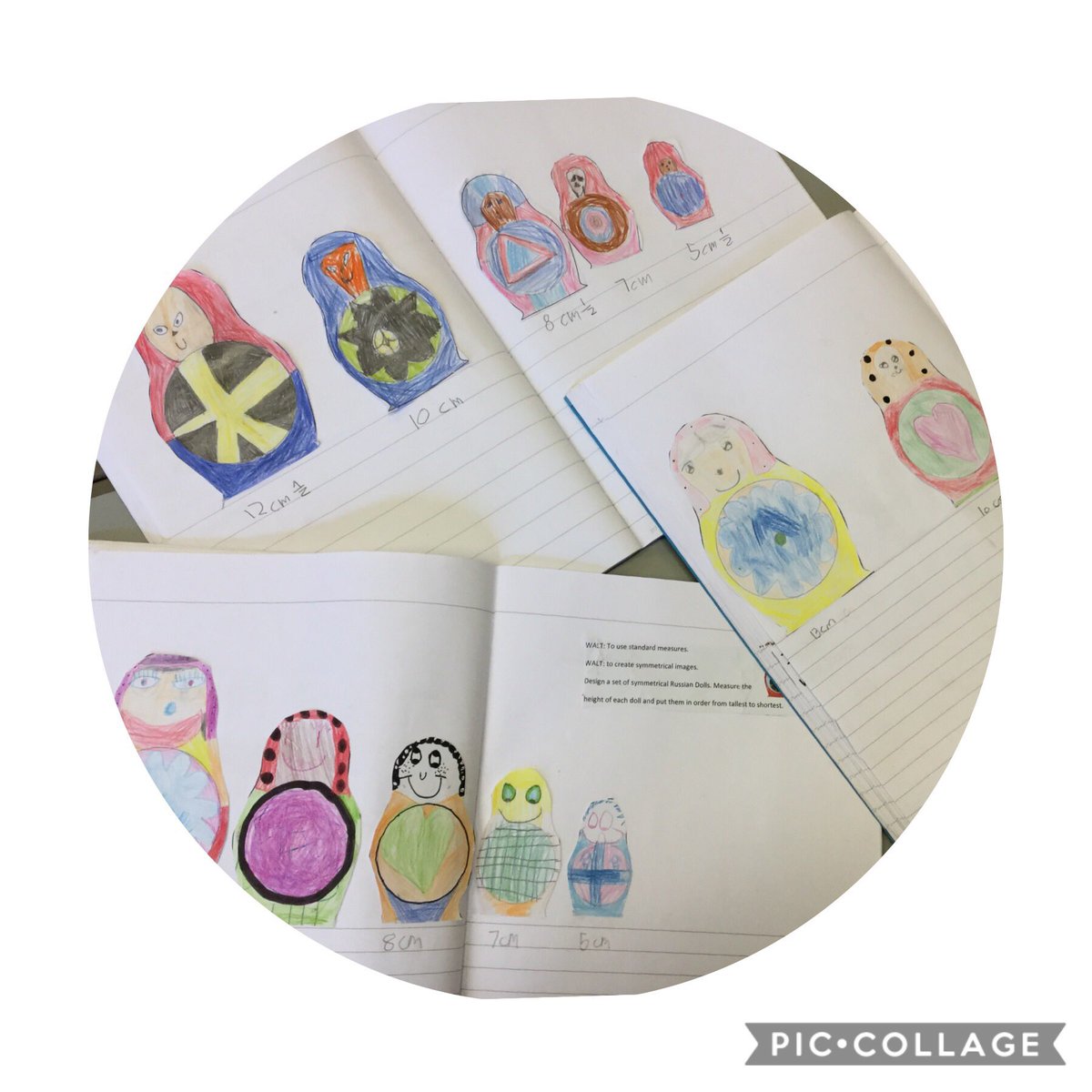 PPSMrWilliams's tweet photo. Today we ‘flew’ to Russia and explored the origins of Russian dolls. We applied our mathematical knowledge to design our very own SYMMETRICAL dolls and MEASURED them to the nearest half a centimetre @PPSMathsandNum @PPSHumanites @PPSExpresiveArt 🇷🇺🇷🇺🇷🇺 https://t.co/lALEFv9xUt