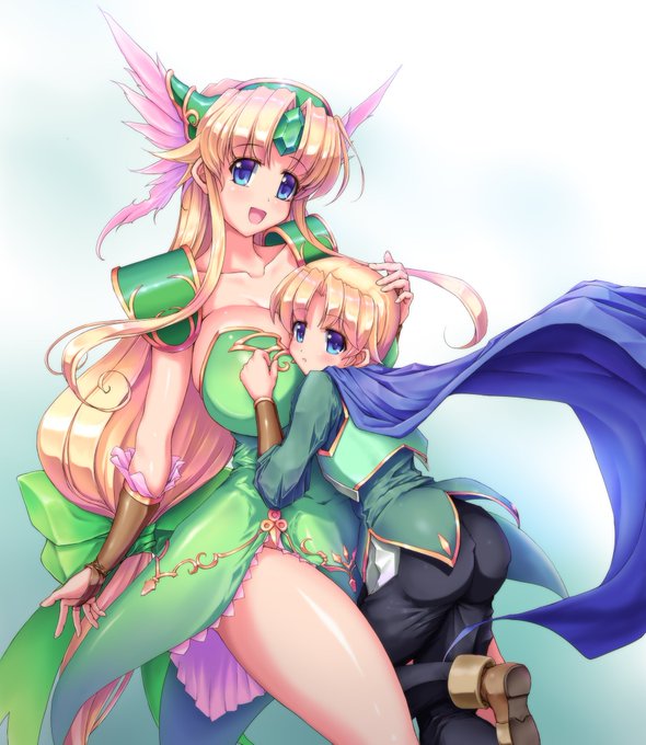 以前に描いたリース姫も置いておきますねん。 