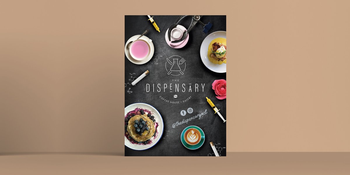 Flyer design for The Dispensary. Who loves Pancakes?