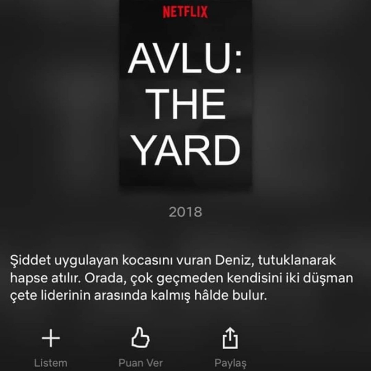 AVLU NETFLIXTE!

Netflix, Avlu'yu yurtdışı listelerine ekledi!
Yurtdışında 'Avlu The Yard' adıyla yayınlanacak olan Avlu'nun 1. ve 2.sezon bölümleri önümüzdeki günlerde Netflix'te olacak.

Türkiye listelerine ne zaman geleceğine dair
henüz bir açıklama yapılmadı.

#Avlu #Netflix