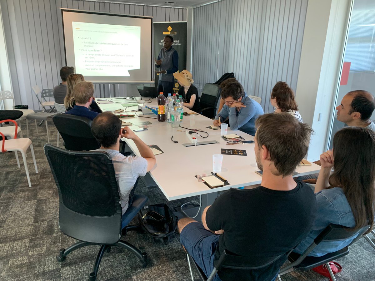 Le 10 juillet nous étions à la <a href="/WildCodeSchool/">Wild Code School</a> de #Strasbourg pour des #Meetups #Tech autour du #Freelancing, du modèle #MVP et de #React 😃

Pour connaitre les dates de nos événements rejoignez notre groupe #Meetup 👉 bit.ly/30zBlGo  

#WildCodeSchool #Wilders