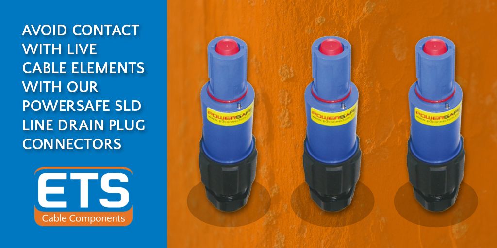 ETS_CC's tweet image. Avoid contact with live cable elements with our powersafe SLD line drain plug connectors buff.ly/2WZ4bys #powersafe #drain #cableaccessories