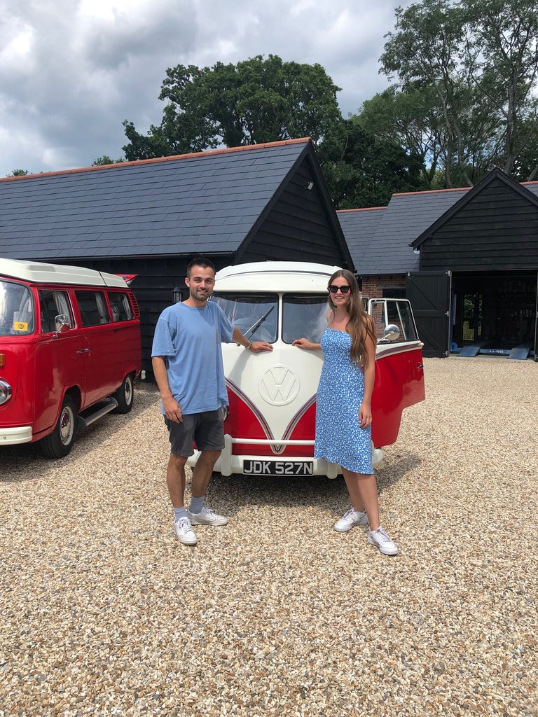 Jemima and George headed out with Flame on Friday for a coastal adventure! They had the perfect weather too! #Campervan #Flame #CampervanHire #Adventure #VanLife