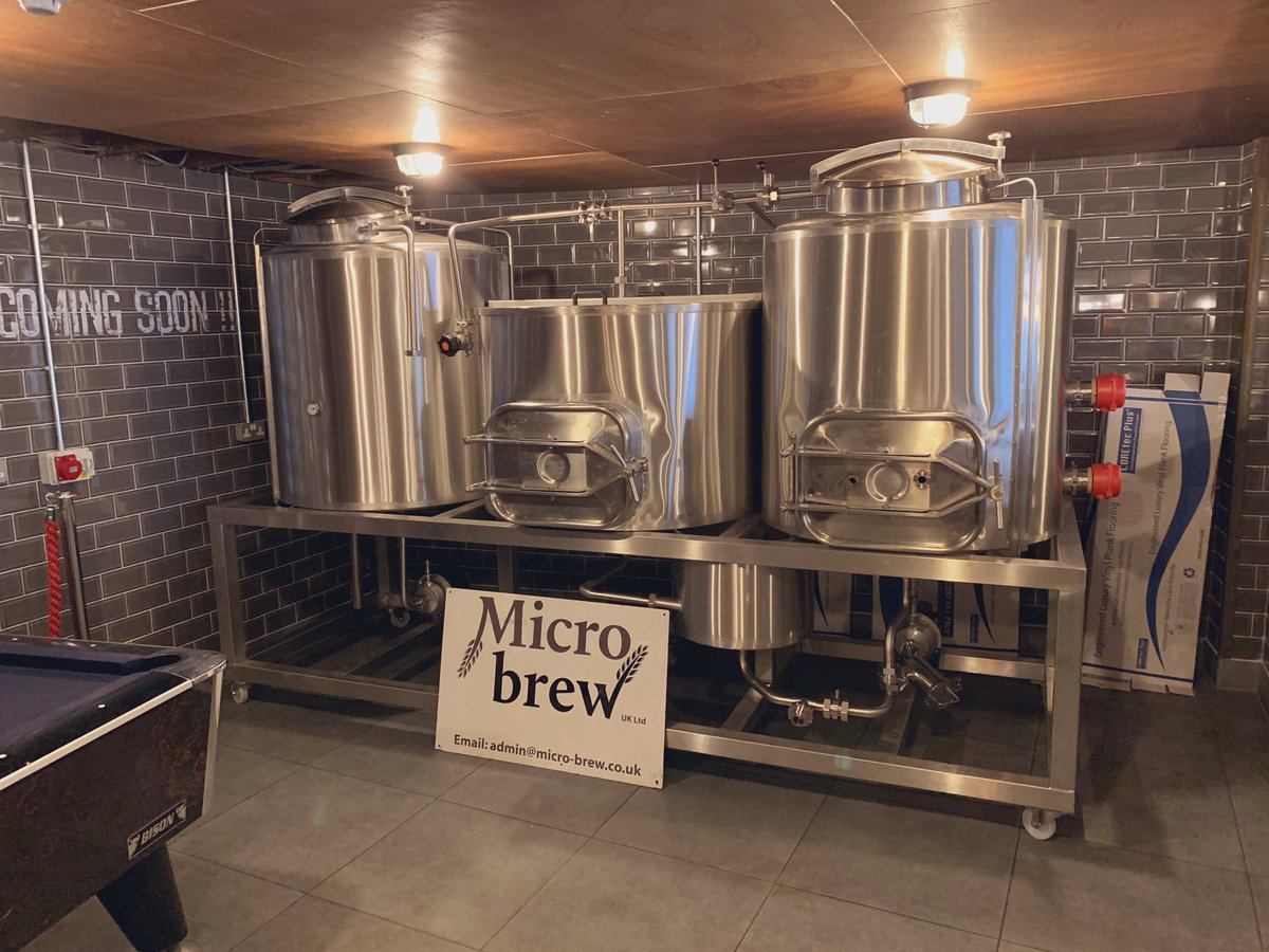Microbrew_ukLTD's tweet photo. Here’s a couple of images from a recent Install we’ve done! 4BBL system with 3 tanks. Contact us for more info or visit https://t.co/29B6P0xhdi #brewery #microbrew #ale #pubs https://t.co/Dbwe8iNvbG