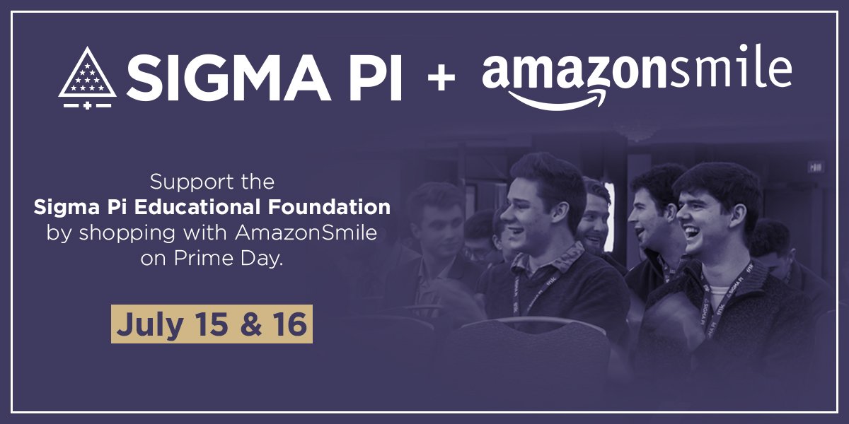 SigmaPi's tweet image. It&apos;s Prime Day! What could be better than donations and deals? Shop Amazon&apos;s deals by logging into buff.ly/2zmVztG and Amazon will donate to the Sigma Pi Educational Foundation at no cost to you!