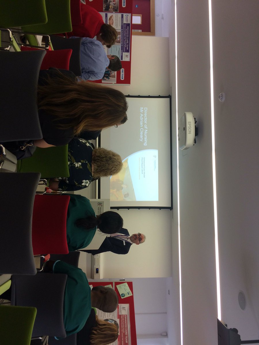 NoeleenMBrady's tweet photo. DON Mr Adrian Cleary opening the launch of the Enhanced Care Model at #OLOLDrogheda Well done everyone on your hard work https://t.co/pZ2sOiP0et