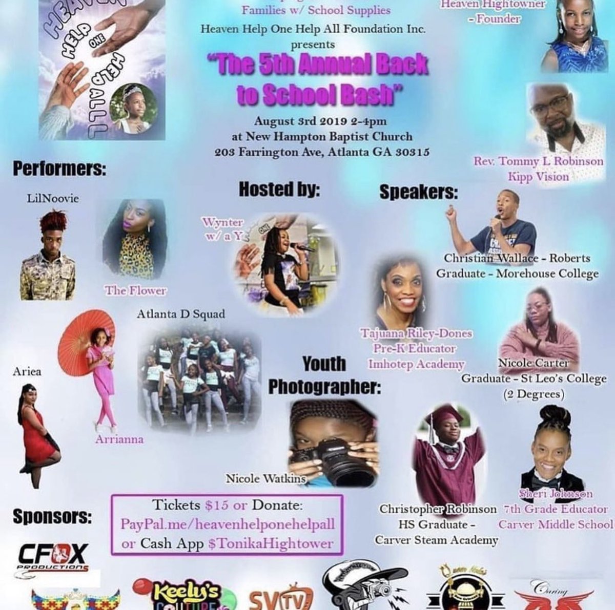 thesherijohnson's tweet photo. #markyourcalendars .....It's that time of giving once again !!! We are so #blessed to once again announce: #heavenhelponehelpallfoundation Inc. 5th #annual Back 2 School bash book bag & #schoolsupplies supplies give away. please email us at: Heavenhelponehelpall@gmail.com https://t.co/ZEFNmaIYck