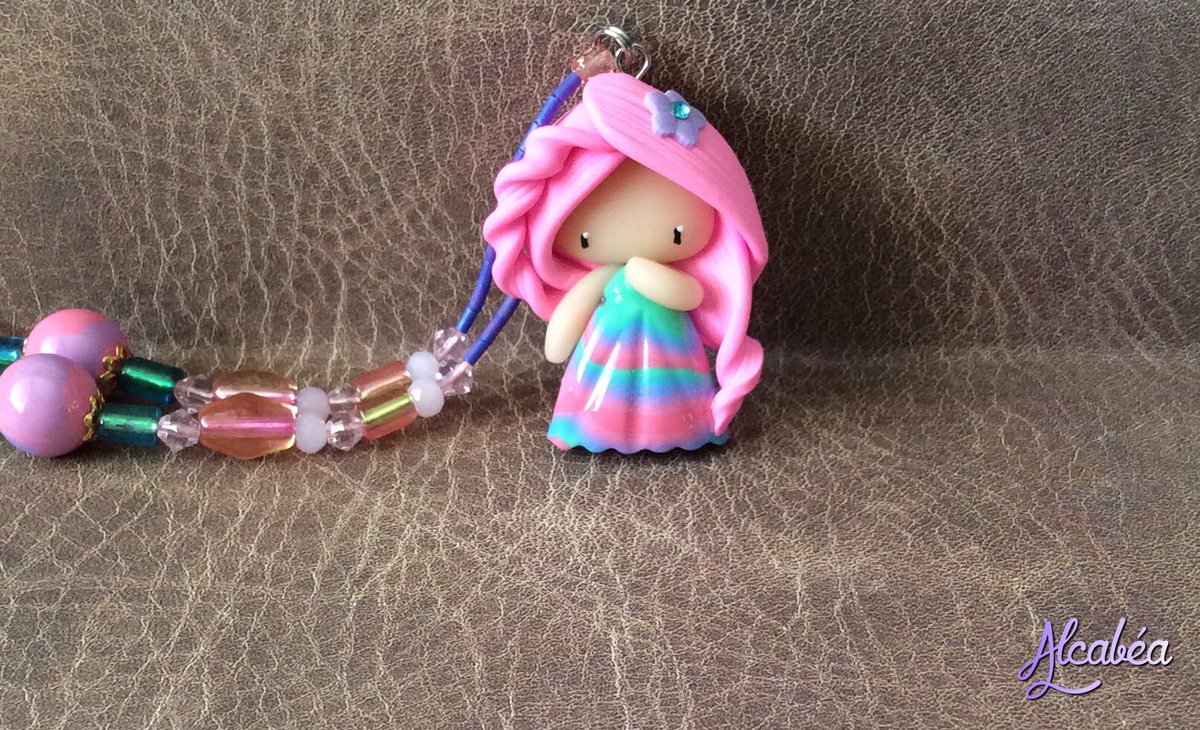alcaponita's tweet photo. Demoiselle "Rainbow" 😊 #cernitclay https://t.co/uvcSaYsHpT