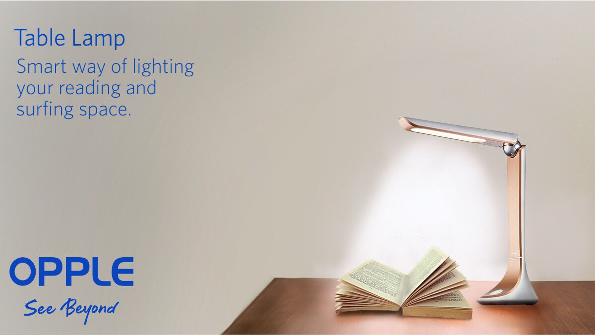 Oppleindia's tweet photo. Add panache to your reading and surfing space with OPPLE's Reader Series Table Lamp, a unique foldable design with smart touch controls for reading/surfing modes and brightness adjustment. 
#TableLamp #OPPLEReaderTableLamp #ReadingLight #SurfingLight #LedTableLamp #FlickerFree https://t.co/NjhVn3fy0M