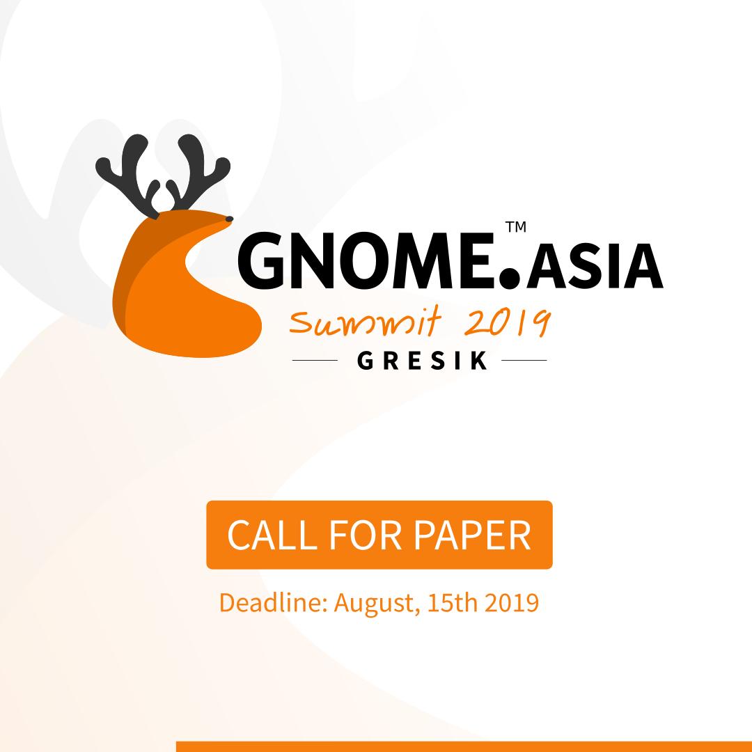 GNOME_ID's tweet image. Punya ide menarik untuk dibagikan di @gnome_asia Summit 2019? Yuk, kirim papermu sebelum 15 Agustus 2019 ke s.id/GNAS19-CfP.
Selain bisa jadi pembicara di ajang bergengsi se-Asia, kamu juga berhak untuk mengajukan subsidi biaya perjalanan, lho. 

Sampai jumpa di Gresik!