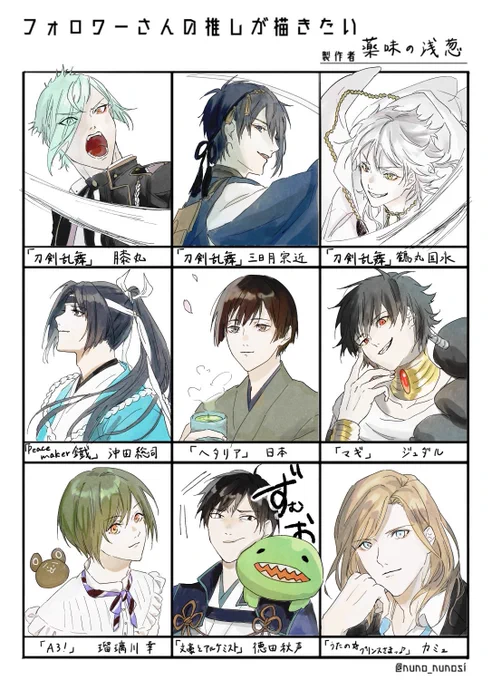 #フォロワーさんの推しが描きたい 
ありがとうございました!
ジャンルを飛び越えると色々見えてくる気がする?✧︎ 