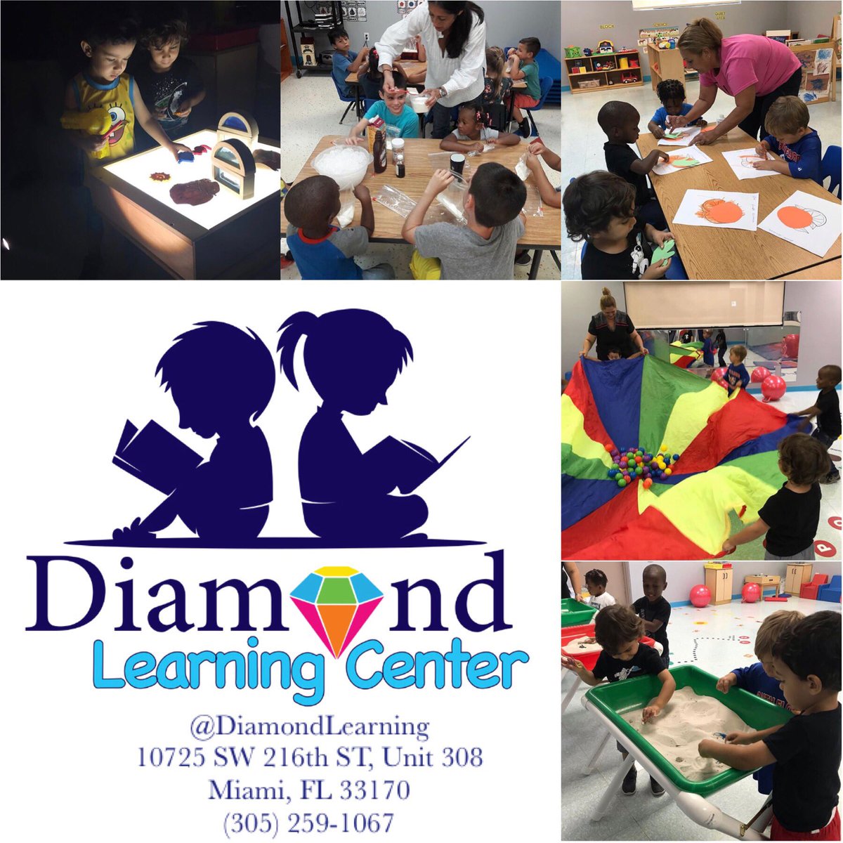 CutlerBaySocial's tweet image. @DiamondLearning 💎📚🍎✏️
FREE Registration 🖍 Infant to Pre-Schoolers 🖍 Before &amp;amp; After School Program 🖍 Summer Camp 🖍 FREE Meals 🖍 Certified Bilingual Teachers 
.
ENROLL TODAY!
#DiamondLearning
10725 SW 216th ST, Unit 308
Miami, FL 33170
📲(305) 259-1067