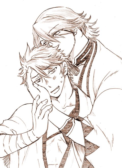 過去絵をうｐすることによりフォロワさんのいいねがほちい（‥。）
‥という手抜きのアレ‥
#むつ受けはいいぞ 