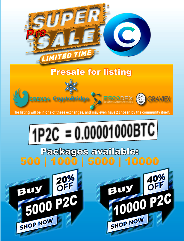 p2cteam's tweet photo. Our Presale is Started!
Sales in our discord:
https://t.co/nRcYvlfQGP
After presale we will go to one of these exchanges:
@Crex_24 @graviex_net @CryptoBridge @EscodexOfficial
#P2C #Pay2Crypto #PTC #PayToClick #PayPerClick #BTC #DOGE https://t.co/fkiPHIr0h1