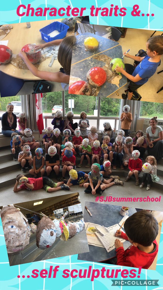 RccdsbS's tweet image. #SummerLearningFun at our @StJohnBoscoBB site! Character traits and self sculptures. #SummerSchool2019