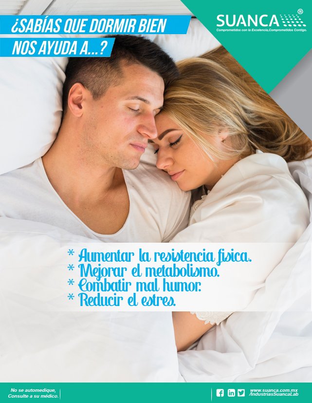 Dormir bien tiene efectos muy positivos en nuestro organismo, estos son algunos de ellos. #NosotrosCuidamosTuSalud