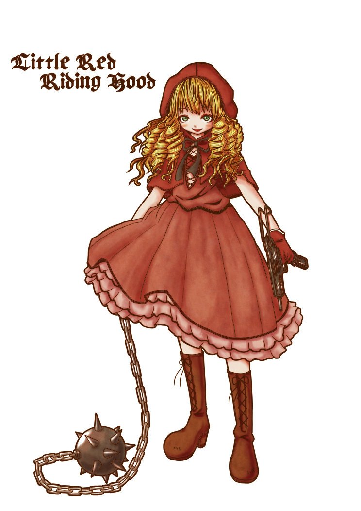 過去イラスト 赤ずきんちゃん 友人のキャラの私風アレンジです いいね Rt頂 小鳥遊すずめ 絵 漫画 デザインのpetit Parade のイラスト