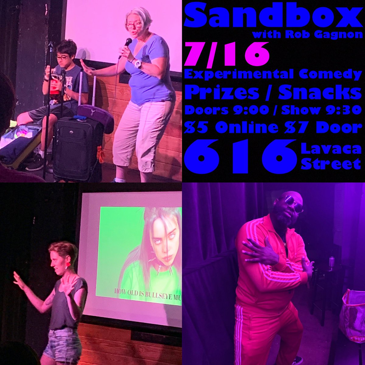 EXPERIMENTAL COMEDY | PRIZES | SNACKS | MUSIC | BYOB | TUESDAY | 9:30 | $5 Online $7 Door | <a href="/FalloutComedy/">Fallout Theater</a> bit.ly/2K5vR1X