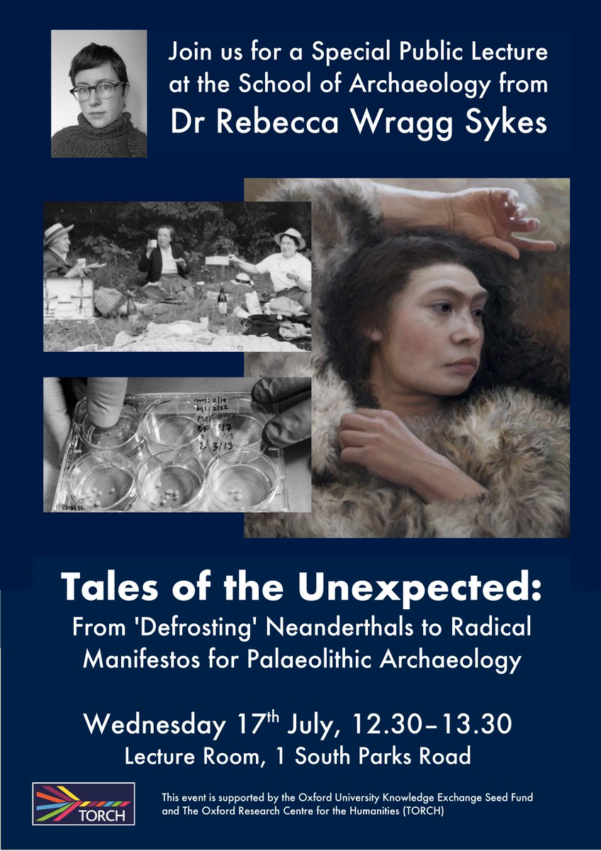 TORCHOxford's tweet photo. Join @school_of_arch and @LeMoustier on Wednesday 17 July for a lunchtime lecture on Tales of the Unexpected: From 'Defrosting' Neanderthals to Radical Manifestos for Palaeolithic Archaeology. #archaeology

Find out more: https://t.co/J7T3RGhrYY https://t.co/K0dLS8d71p
