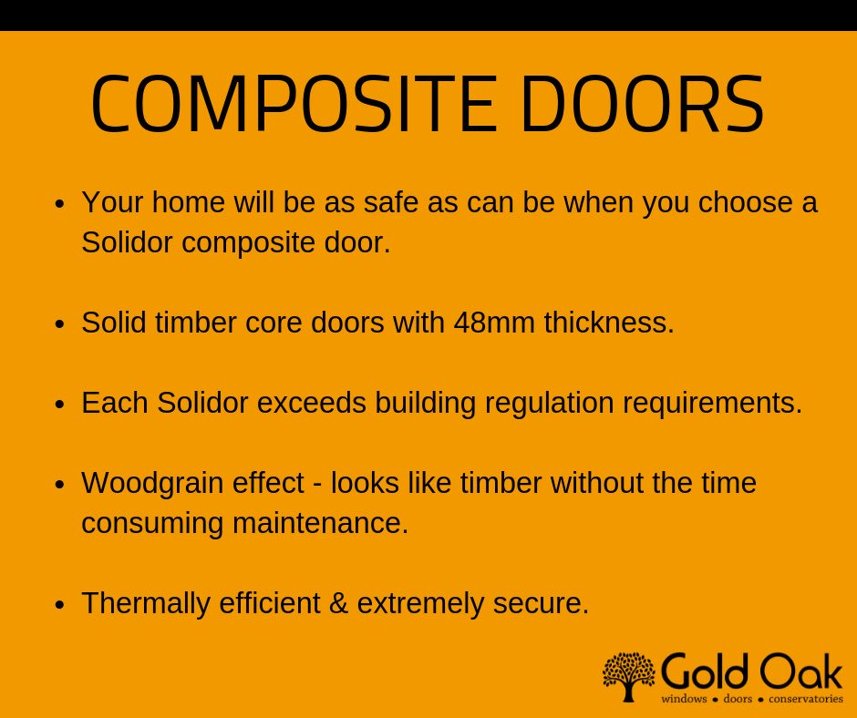 GoldOakWindows's tweet photo. This customer chose the 'Ludlow' Solidor composite door. A timeless design in'Painswick'. The hallway is flooded with light by having 2 glazed panels with 'Elegance' glass. The 'Ultion' anti-snap, rim latch lock provides extra security for their home. @SolidorLtd @UltionLock https://t.co/QIuehhIEog