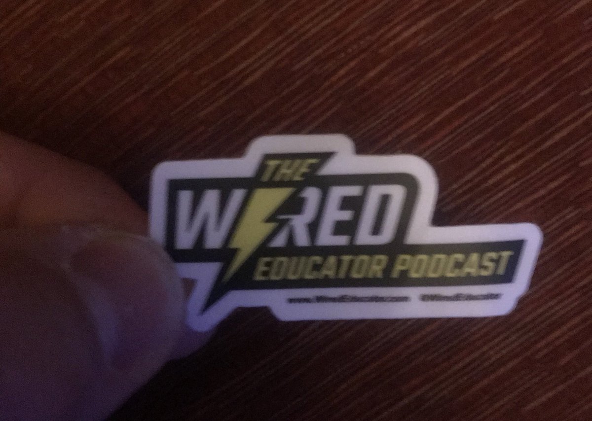 WiredEducator's tweet image. Hey #ade2019  If  are a listener of The Wired Educator Podcast please find me and I’ll give you one of my new little stickers! Maybe it will encourage others to tune in. 133 episodes. 50 with ADEs. #appleEDUChat #EveroneCanCreate