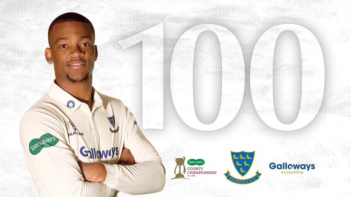 A maiden first-class century for <a href="/delraw09/">DR9</a> off just 99 balls! 🤩 #gosbts