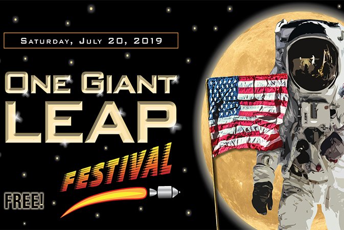 NCmuseumhistory's tweet photo. NEXT SATURDAY, July 20, celebrate the 50th anniversary of the Apollo 11 moon landing at our #OneGiantLeapFest! π
The #FREE festival will feature a bungee-jumping station, space demonstrations, a beer garden, 5 food trucks, hands-on crafts & more! π¨βππ https://t.co/qrrLcWhMi8 https://t.co/73fNHnlVn5