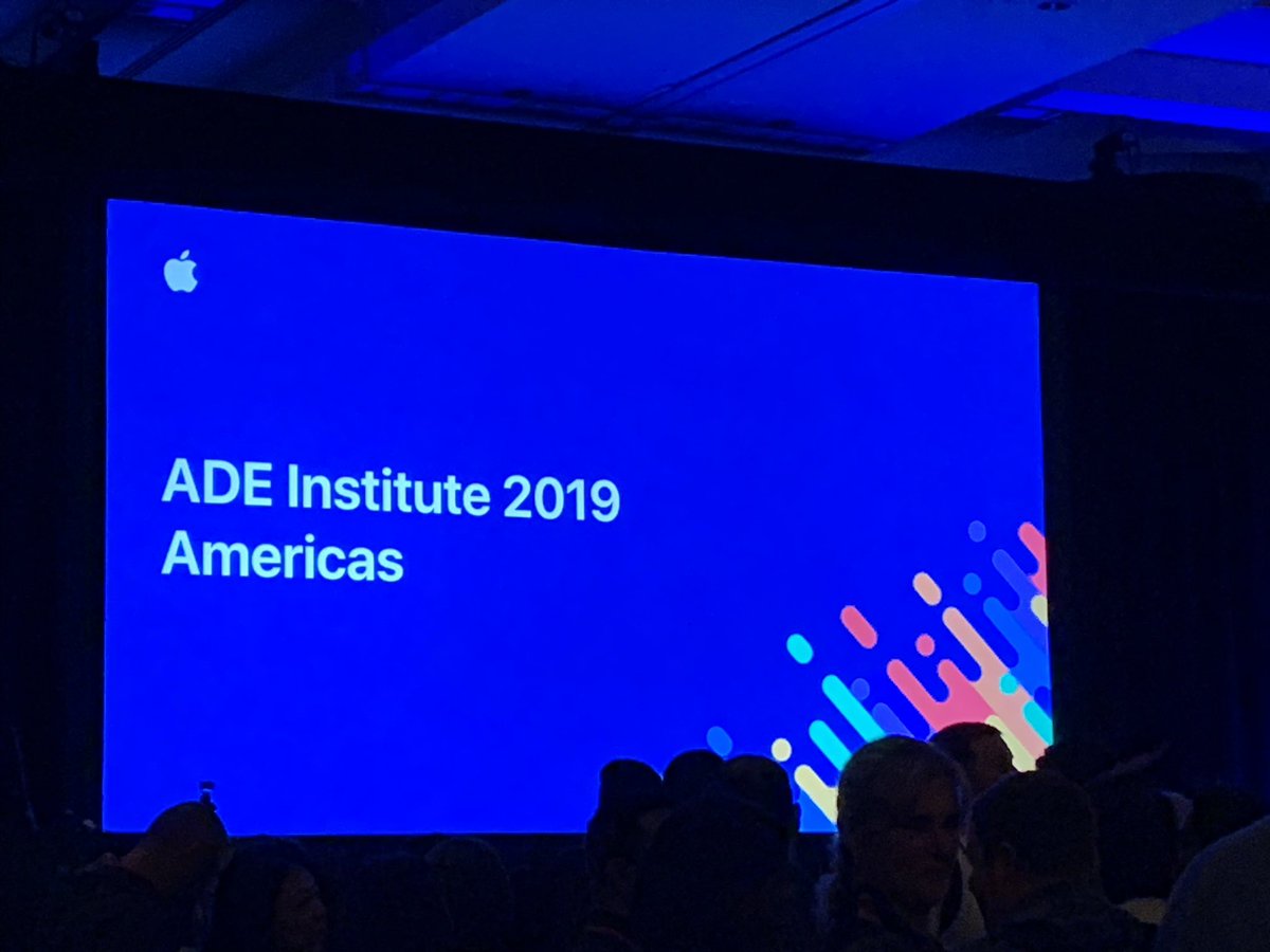 DarthMacGoogle's tweet photo. It begins!! The most epic PD experience on the planet! #AppleEDUchat #ADE2019 https://t.co/QXGyxYp3qp