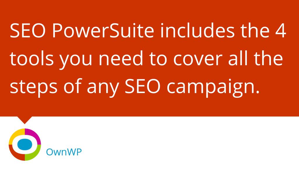 OWNWP's tweet photo. "The tools that make up the PowerSuite are each powerful as independent tools, however, when you combine them and use them together, you can build yourself an entire SEO system to use on your sites and sell as services to your clients." https://t.co/mPeKJLoXH8 #OWNWP #Audit #SEO https://t.co/KCSLLe9kWC