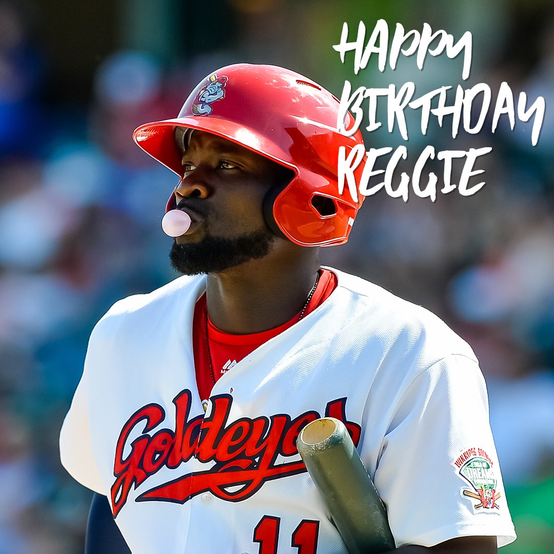 Wpg_Goldeyes's tweet photo. Today is Goldeyes outfielder Reggie Abercrombie’s birthday! Help us take a second to wish number 11 a great day! Happy Birthday Reggie!
#LetsGoGoldeyes #Winnipeg https://t.co/R4JdYbX9tT