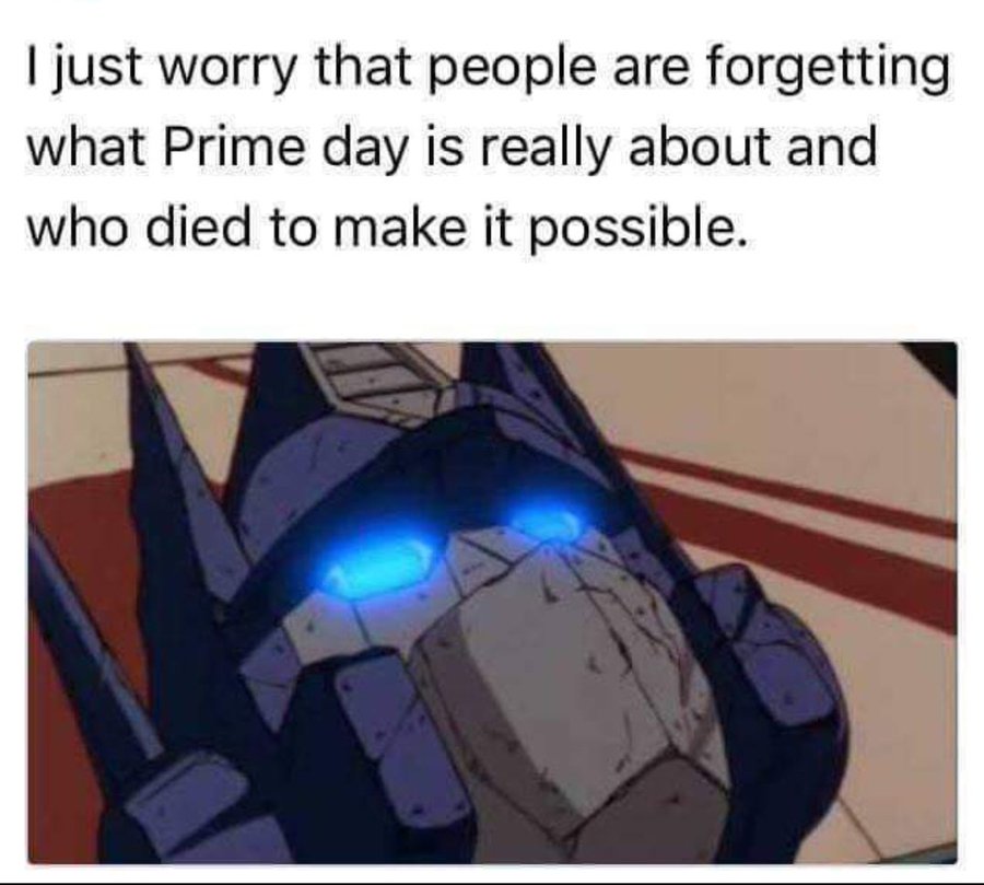 Transformers Fans Remind People Of The True Meaning Of Prime Day