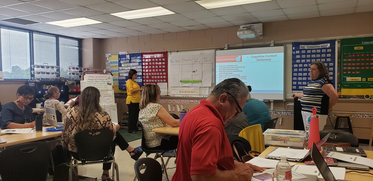 We are #GLAD😁 this Monday morning. Our Sheltered Instruction👂🏽👄👀📝 team is getting a <a href="/BeGladTraining/">Be Glad Training</a> refresh to support teachers at the Elementary Curriculum Conference and New Teacher Academy. When are your teachers attending? <a href="/milihenriquez/">Mrs.Mili</a> @HISD_Curric @HISDLiteracyBy3