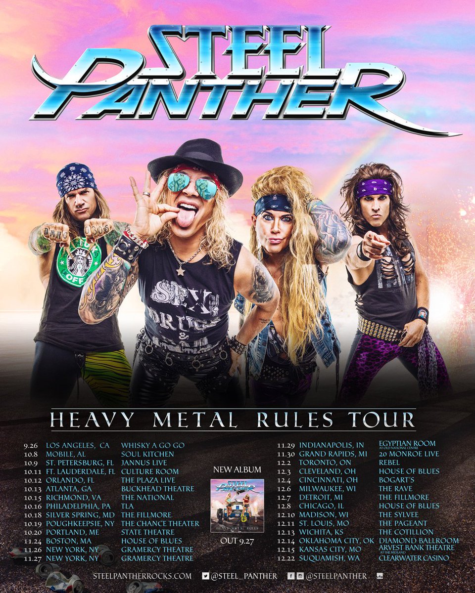 Steel Panther Tour Dates 2020 Steel Panther on Twitter: Steel Panther Tour Dates 2020 Steel Panther on Twitter: