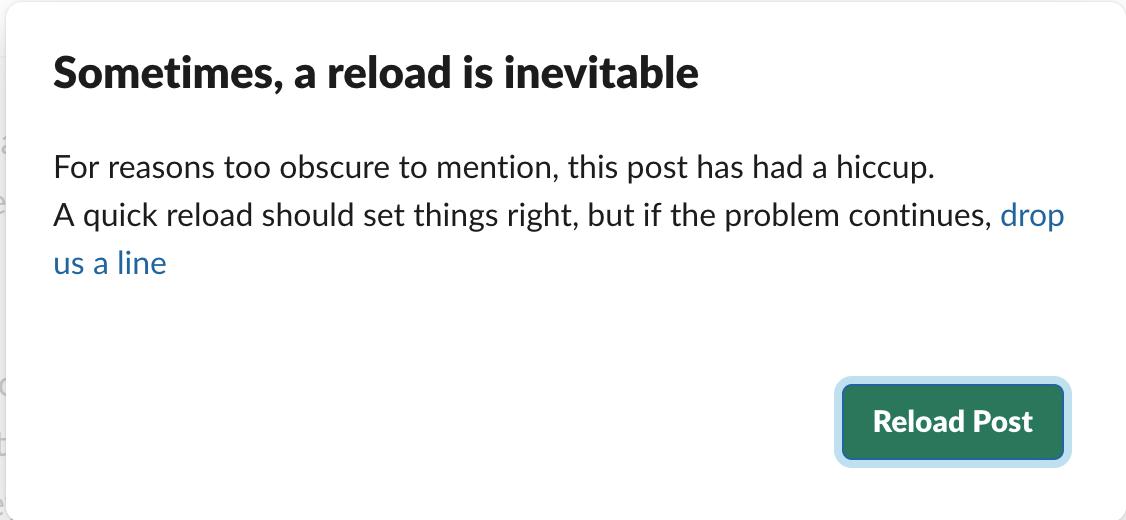 draadloos's tweet image. Slack&apos;s error-messages are so well written! #uxcopy