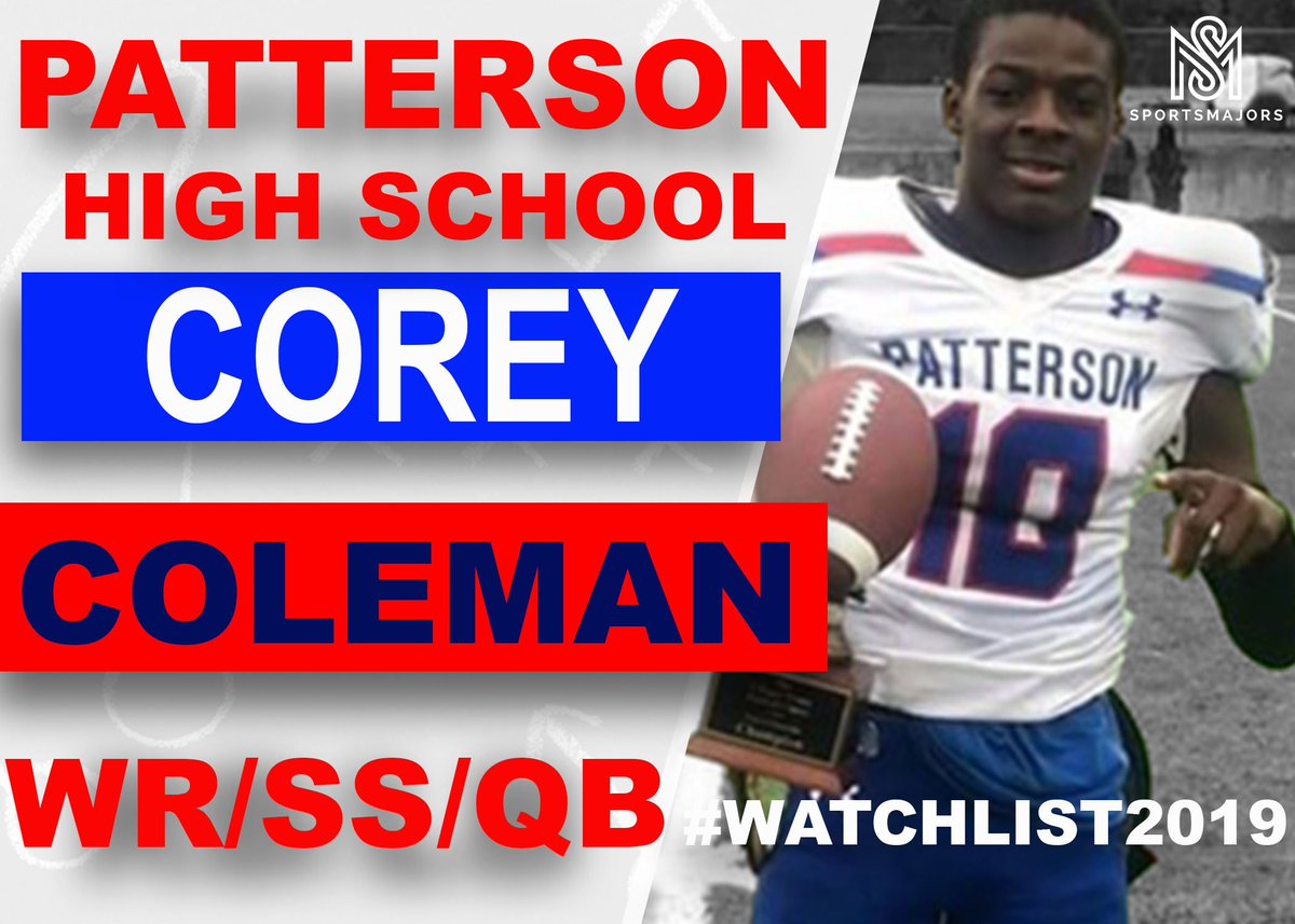 SportsMajors's tweet photo. 🔥🏈SportsMajors Baltimore Area High School Football #WatchList2019 @Clipper_fb ATH Corey Coleman https://t.co/QEXxa5GcNe 🔥🏈 #RecruitBaltimore #BaltimoreFootball https://t.co/RflEeEqds6