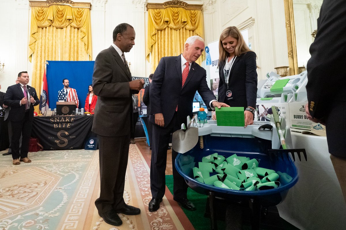 VP45's tweet image. Today’s #MadeinAmerica event at the @WhiteHouse showcases what makes our country GREAT! It is always amazing to see those words “Made in the USA” and it was an honor to see all 50 states representing their products!