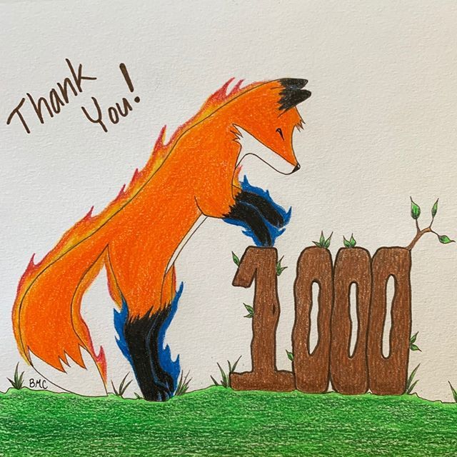 Evarance's tweet photo. 1,000 Subscriber Milestone! Woo hoo! Thank you so much for following!!! 🎉🎊
...
#foxfriday #fox #firefox #foxart #foxes #fire #fiery #guardian #fieri #elemental #evarance #yafantasy #mgfantasy #middlegradebooks #fantasy #book #booklover #bonniemclark … https://t.co/f44iYcSUCP https://t.co/dEDt4ukjBQ