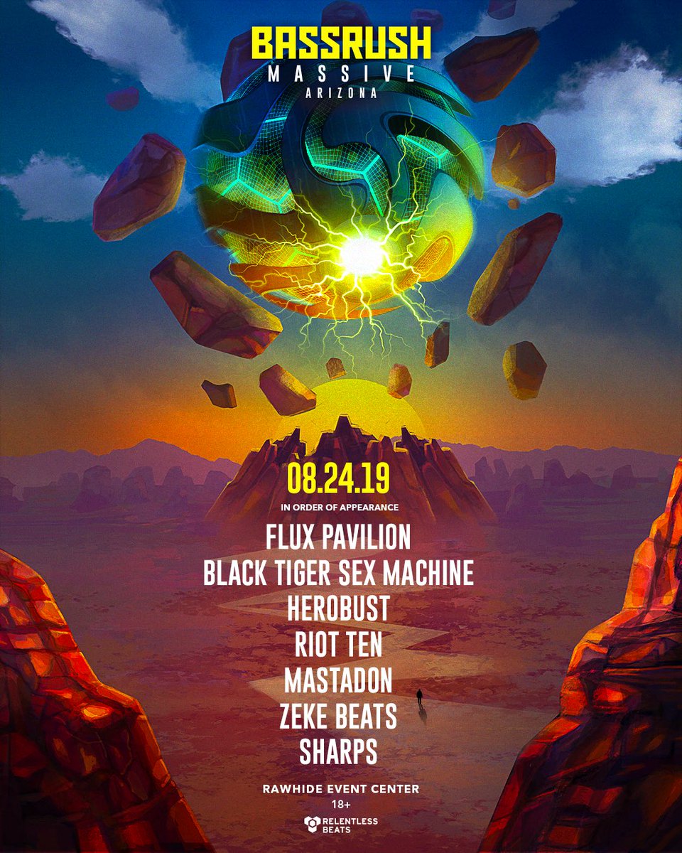 AllTimeEDM's tweet photo. ✦ Bassrush Massive Giveaway ✦

We are giving away 2 GA Tickets 💃🏼

To win you must:

- RT &amp; Like

- Tag 1 friend!

- Follow @AllTimeEDM &amp; @RelentlessBeats 

Ends 07/28 https://t.co/vqaxGS49LW