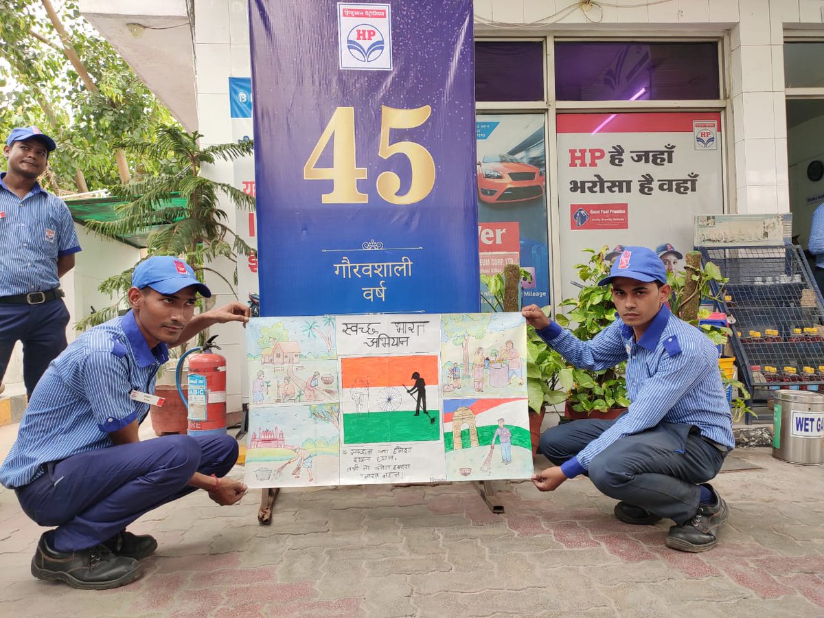 Anitasharma1310's tweet photo. HP Foundation Day and Swachhta day  celebrated by staff of Sector 51, Noida @HPCL @Rg03Goel https://t.co/1Q8j4ctvX9