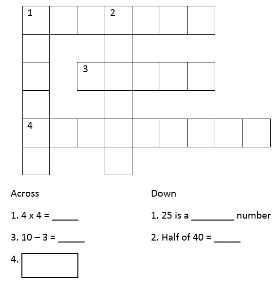 mathsstaruk's tweet photo. #MQMonday Here's an easy little crossword for our Maths Question Monday https://t.co/k4CD5GCvQ0