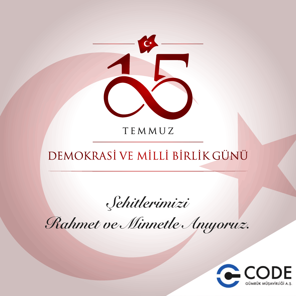 15 Temmuz Demokrasi ve Milli Birlik Günü'nde tüm şehitlerimizi rahmet ve minnetle anıyoruz.
.
#15temmuz #DemokrasiveMilliBirlikGünü