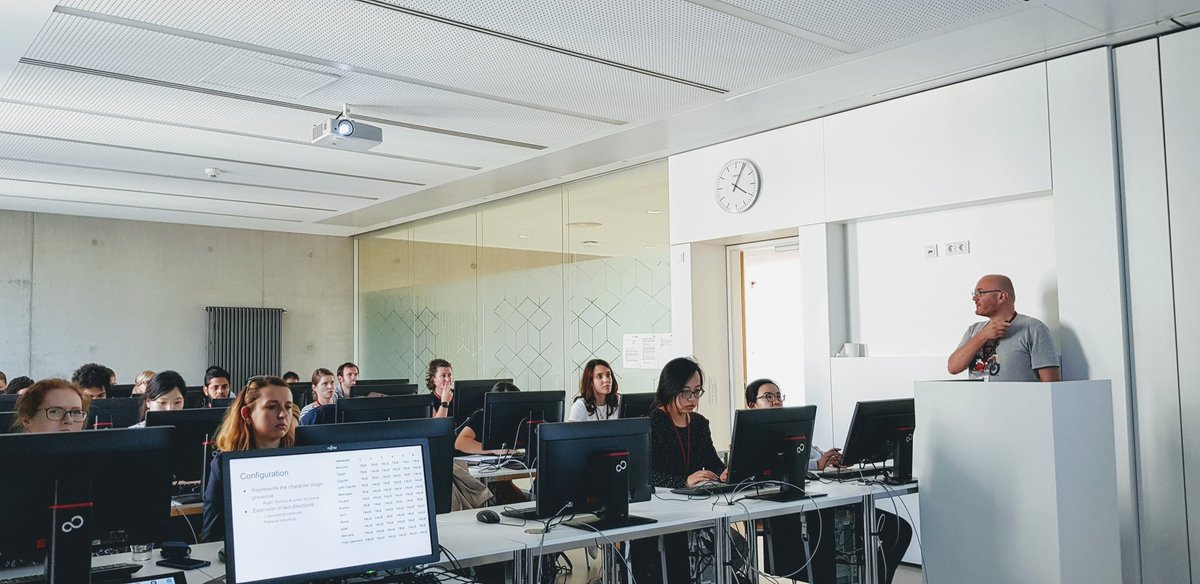 Hands-on-keyboards-session held by #QuaDramA <a href="/heidelberg_ch19/">HCH19</a>;  <a href="/nilsreiter/">Nils Reiter | @nilsreiter@social.cologne</a>, <a href="/BenKrautter/">Benjamin Krautter</a>, <a href="/janispagel/">Janis Pagel</a>,  <a href="/Marcus_Willand/">Marcus Willand</a> and many many super duper promising young researchers.